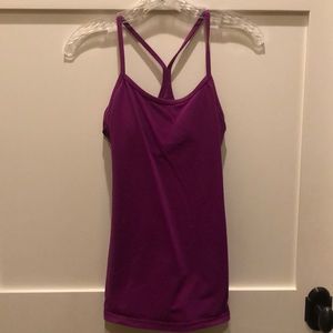 Lululemon Power Y Tank. Size 6, Magenta